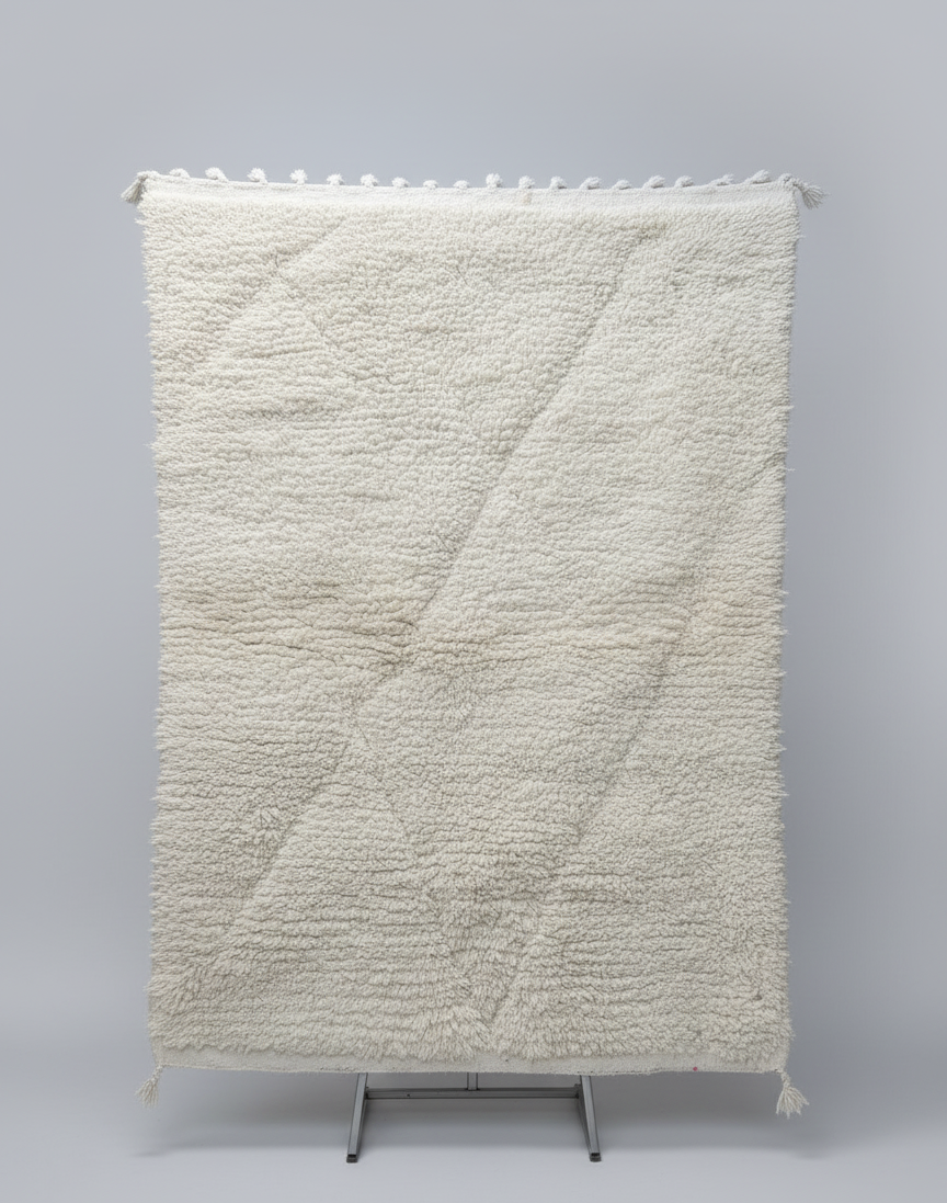 Berber Cloud – Tapis Minimaliste avec motifs sculptés