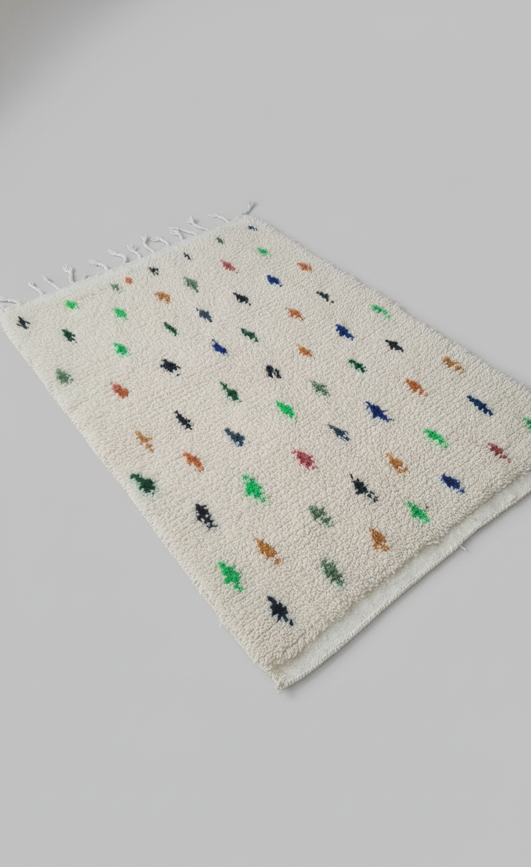 Forest Dot  Tapis à Motifs Multicolores (1m x 1.5m)