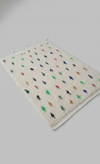 Forest Dot  Tapis à Motifs Multicolores (1m x 1.5m)