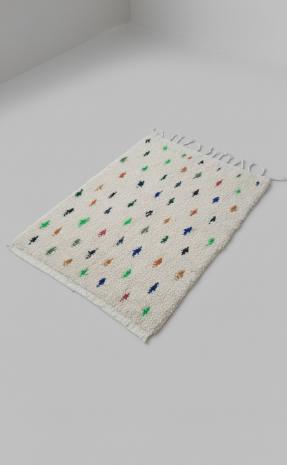 Forest Dot  Tapis à Motifs Multicolores (1m x 1.5m)