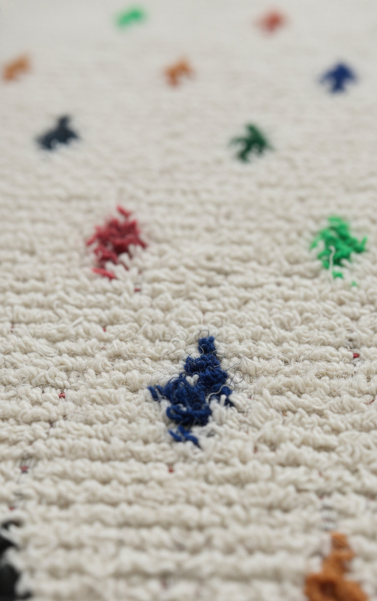 Forest Dot  Tapis à Motifs Multicolores (1m x 1.5m)