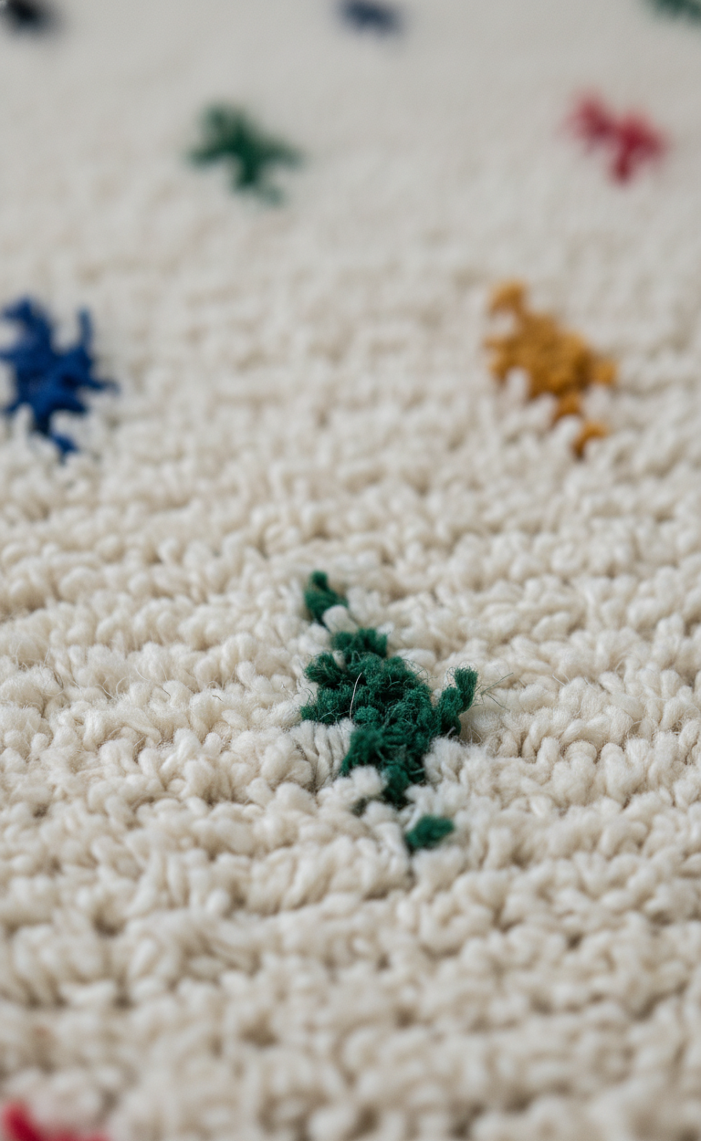 Forest Dot  Tapis à Motifs Multicolores (1m x 1.5m)