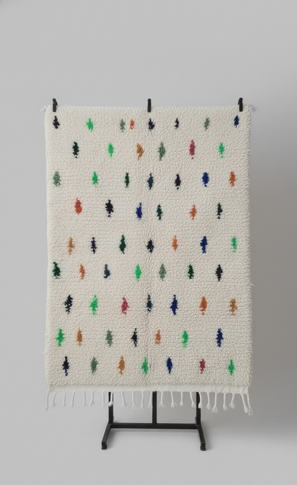 Forest Dot  Tapis à Motifs Multicolores (1m x 1.5m)