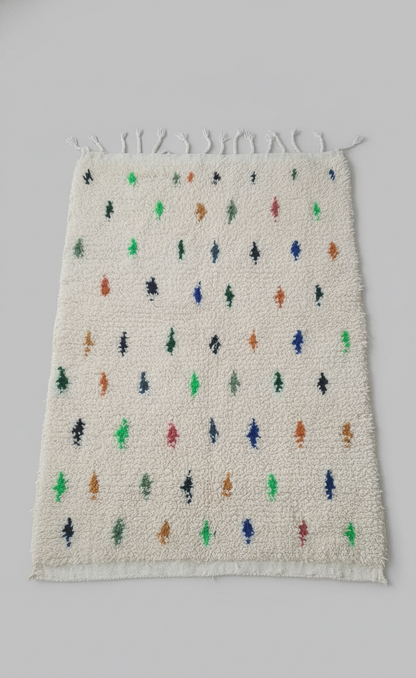 Forest Dot  Tapis à Motifs Multicolores (1m x 1.5m)
