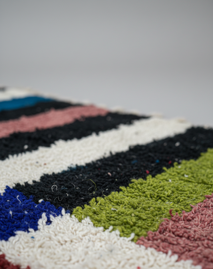 Terra Chroma – Tapis Artisanal Multicolore (1m x 1.5 m)