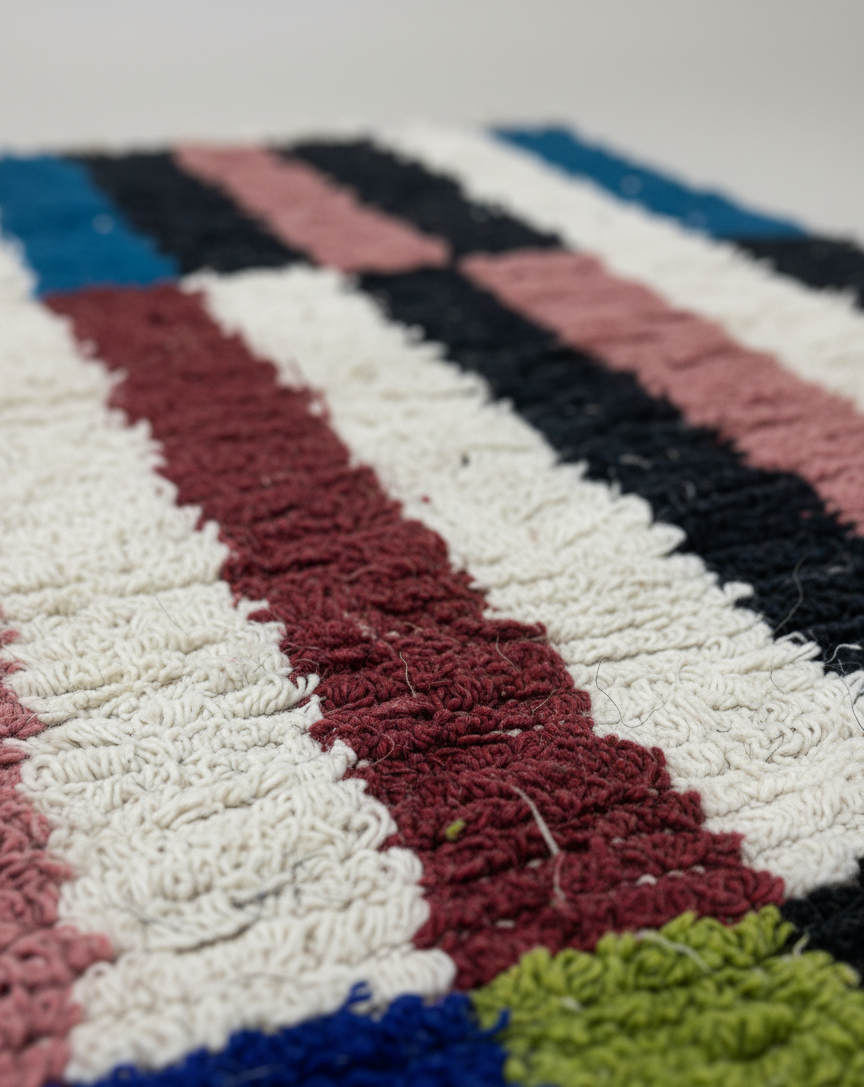 Terra Chroma – Tapis Artisanal Multicolore (1m x 1.5 m)