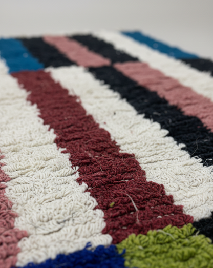 Terra Chroma – Tapis Artisanal Multicolore (1m x 1.5 m)