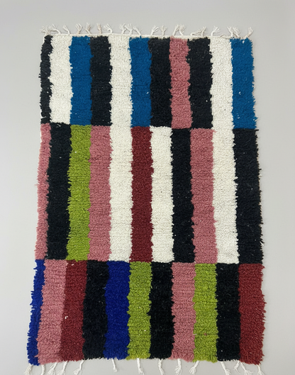 Terra Chroma – Tapis Artisanal Multicolore (1m x 1.5 m)
