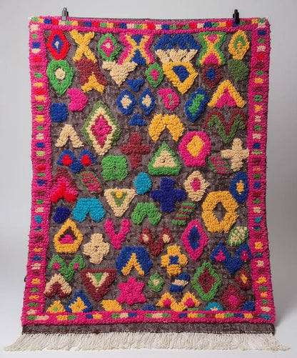 Tapis Berbère Azilal – Style Taznakht (1.1m ×1,56 m)