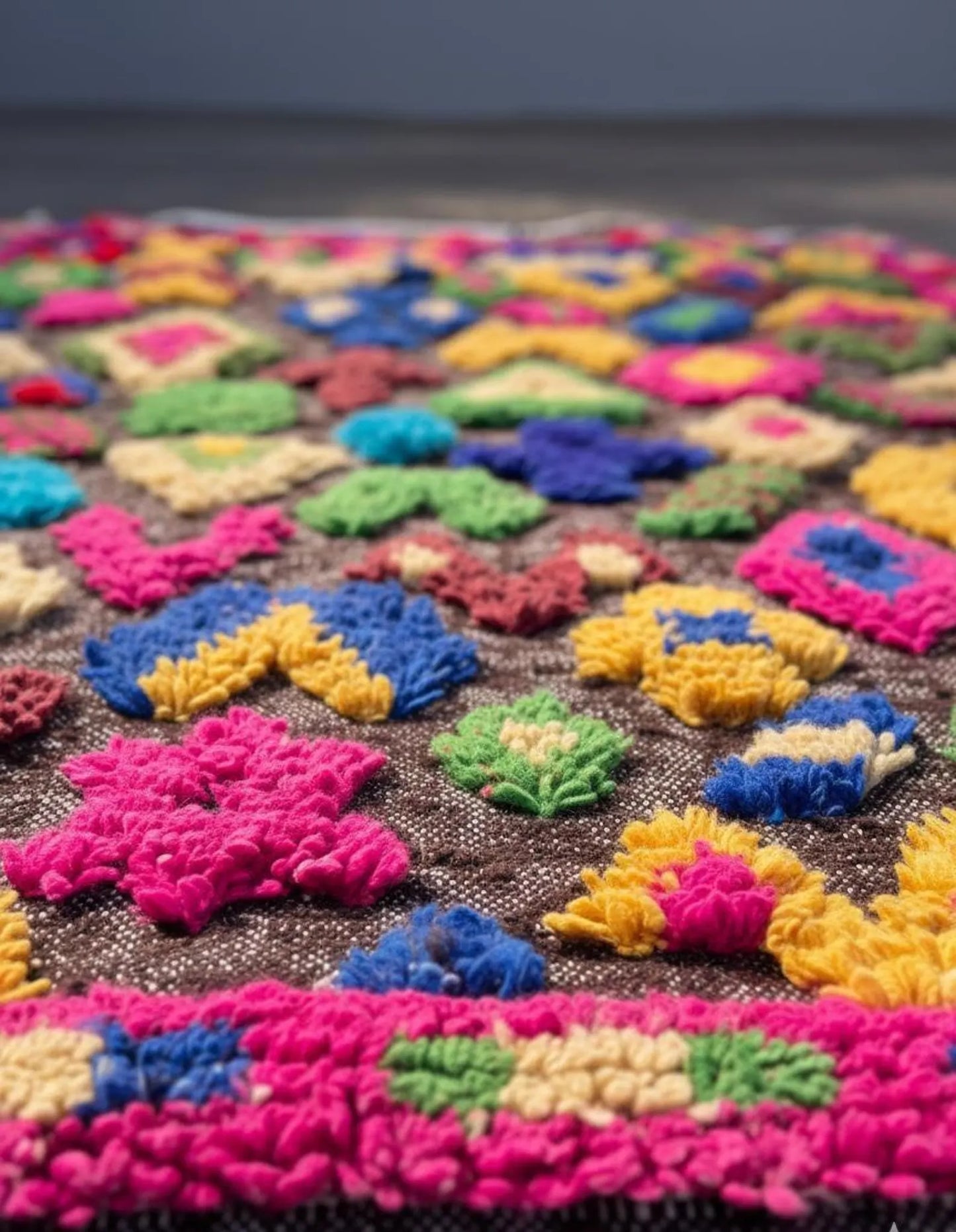 Tapis Berbère Azilal – Style Taznakht (1.1m ×1,56 m)