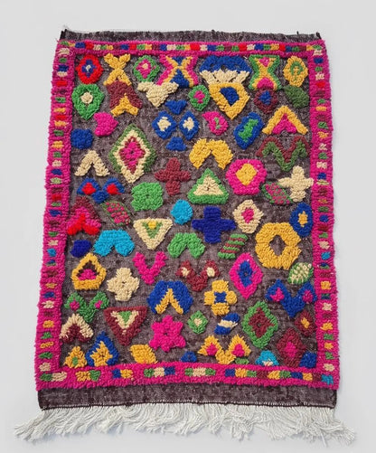 Tapis Berbère Azilal – Style Taznakht (1.1m ×1,56 m)