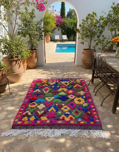Tapis Berbère Azilal – Style Taznakht (1.1m ×1,56 m)