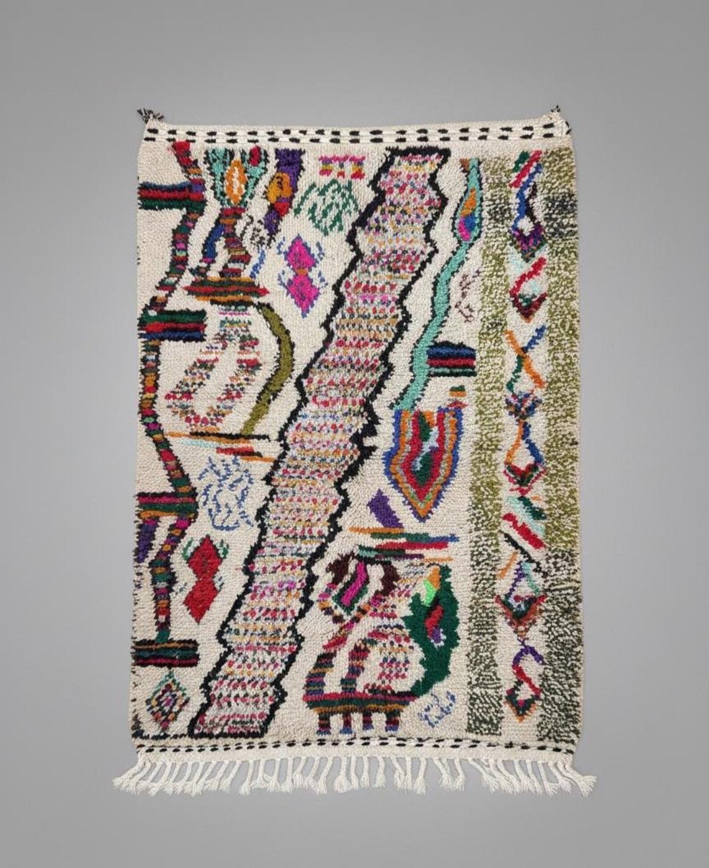 Tapis Amazigh Azilal – Multicolore (1m × 1,45m)