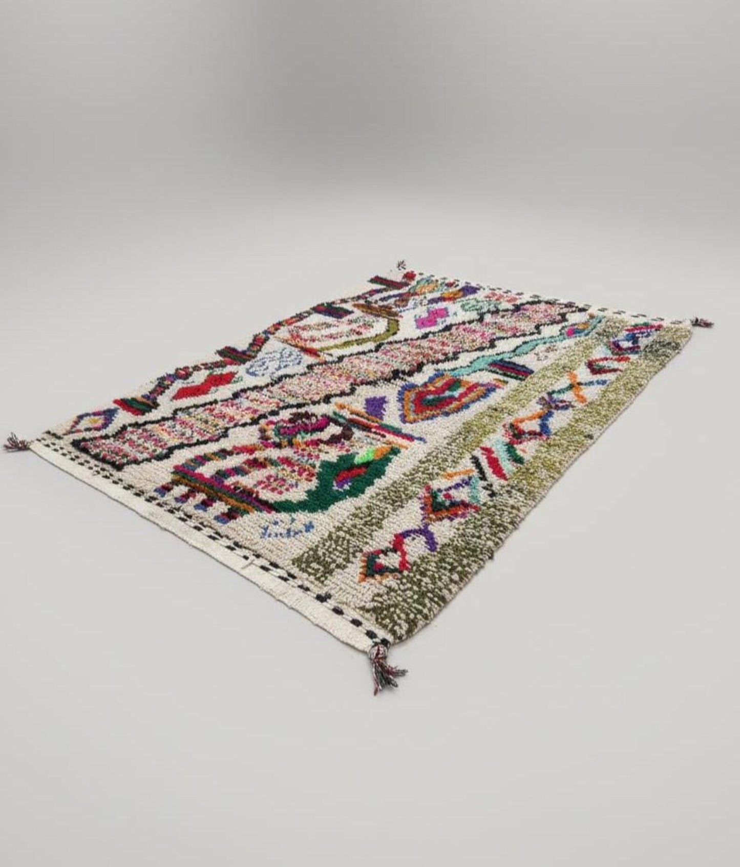Tapis Amazigh Azilal – Multicolore (1m × 1,45m)