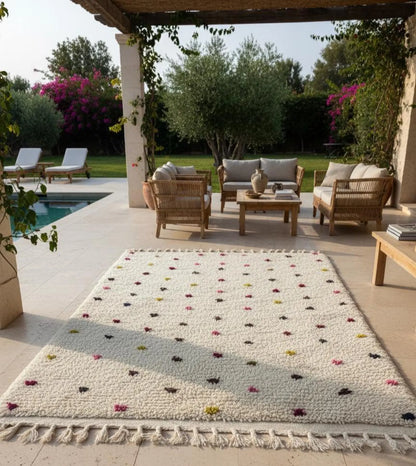 Tapis Moucheté Multicolore (1m × 1,57m)