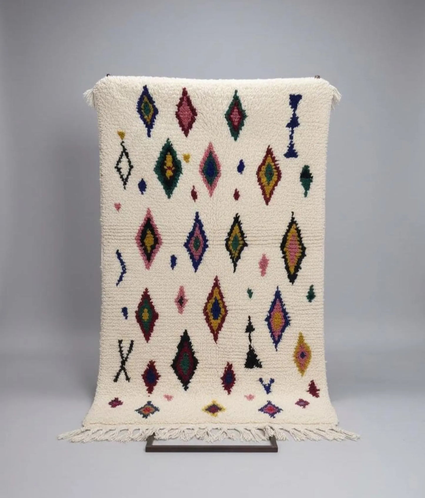 Tapis Azilal Multicolore – Géométrique (1m× 1,65 m)