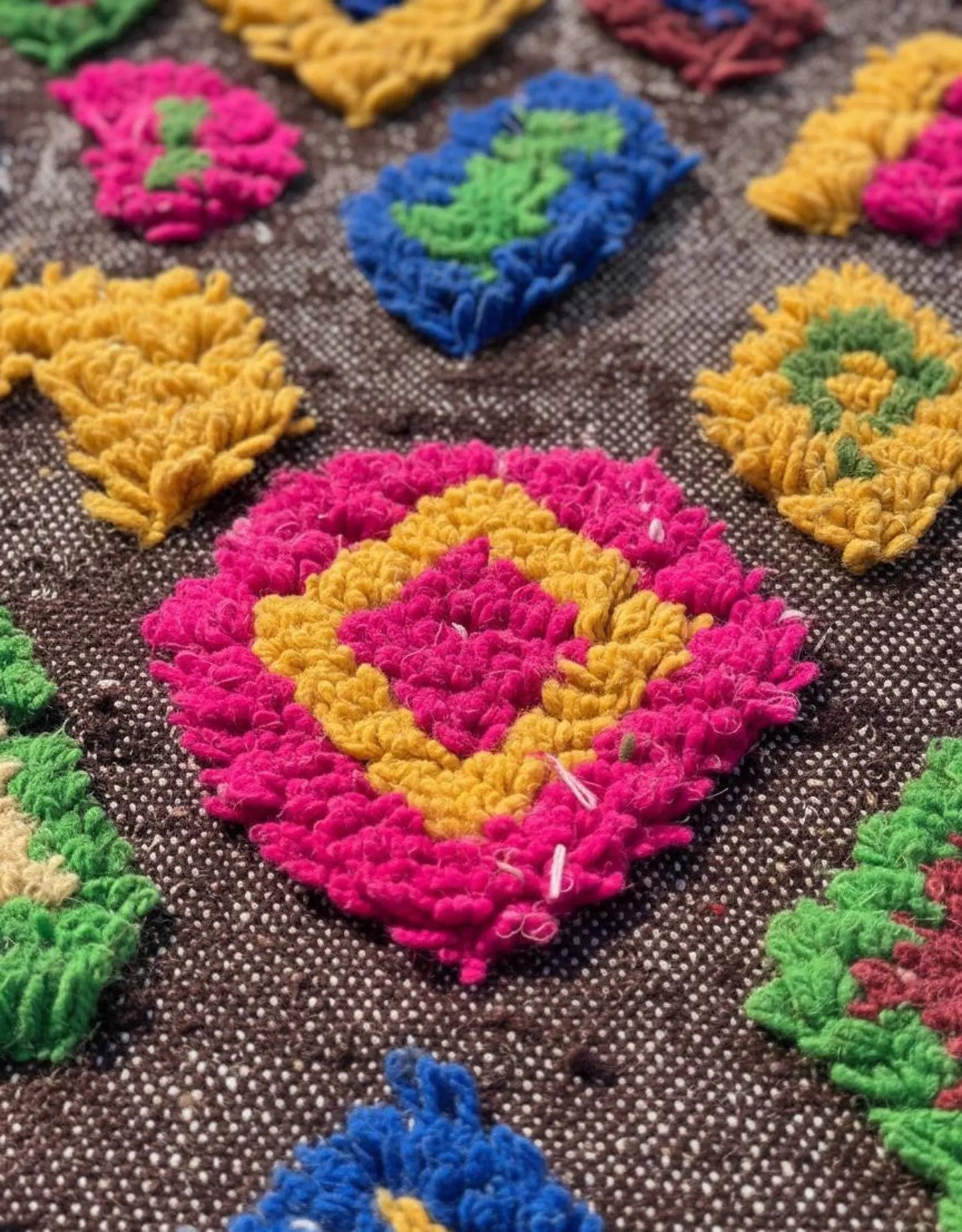 Tapis Berbère Azilal – Style Taznakht (1.1m ×1,56 m)