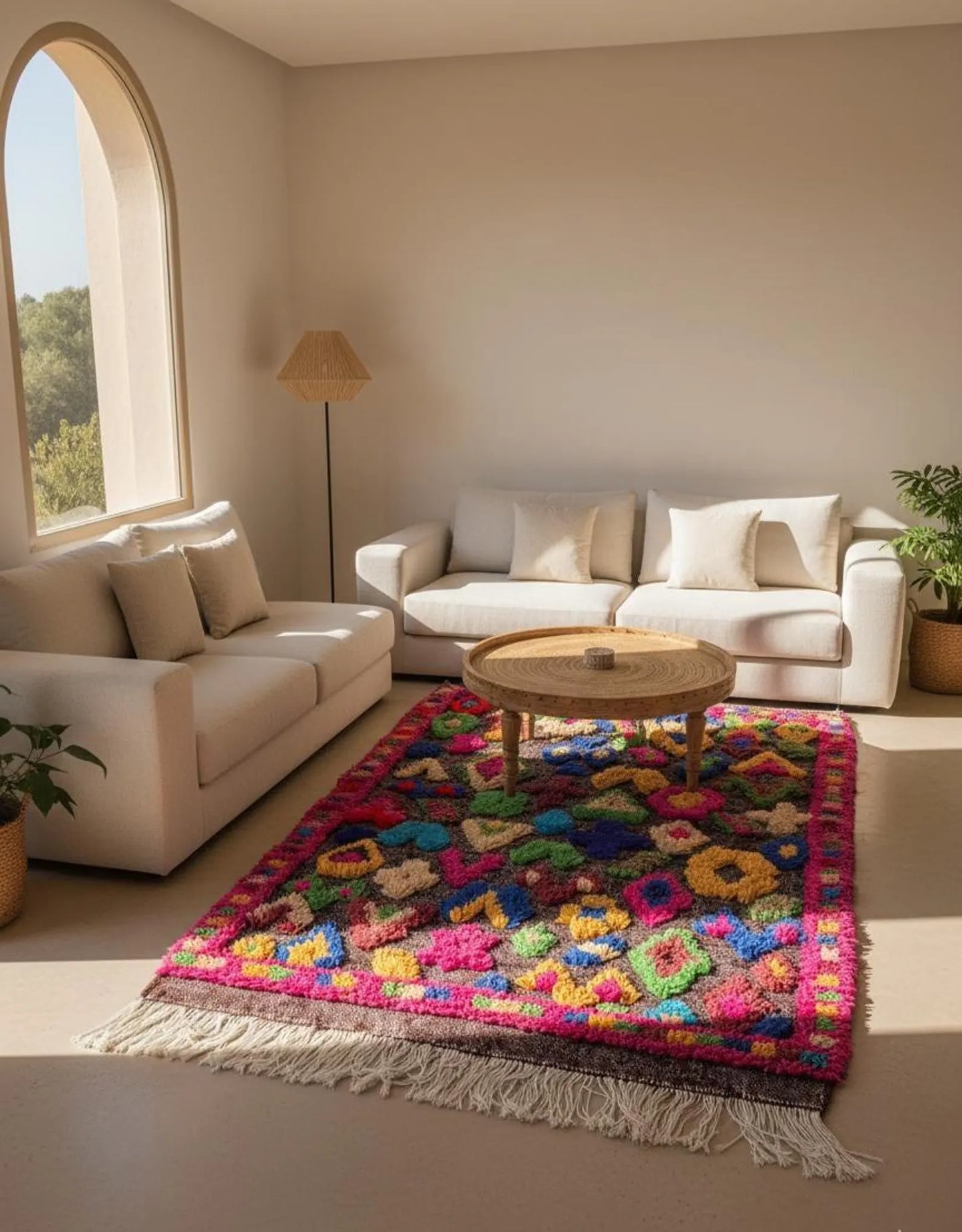 Tapis Berbère Azilal – Style Taznakht (1.1m ×1,56 m)