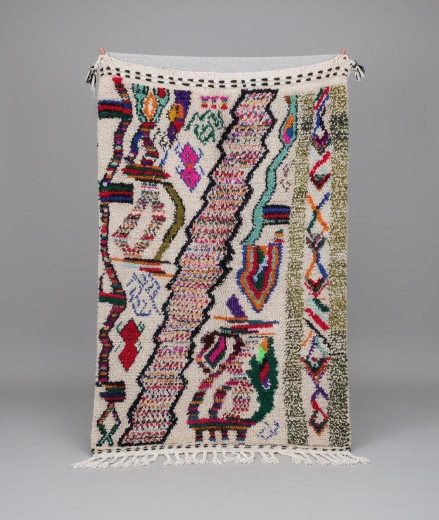 Tapis Amazigh Azilal – Multicolore (1m × 1,45m)