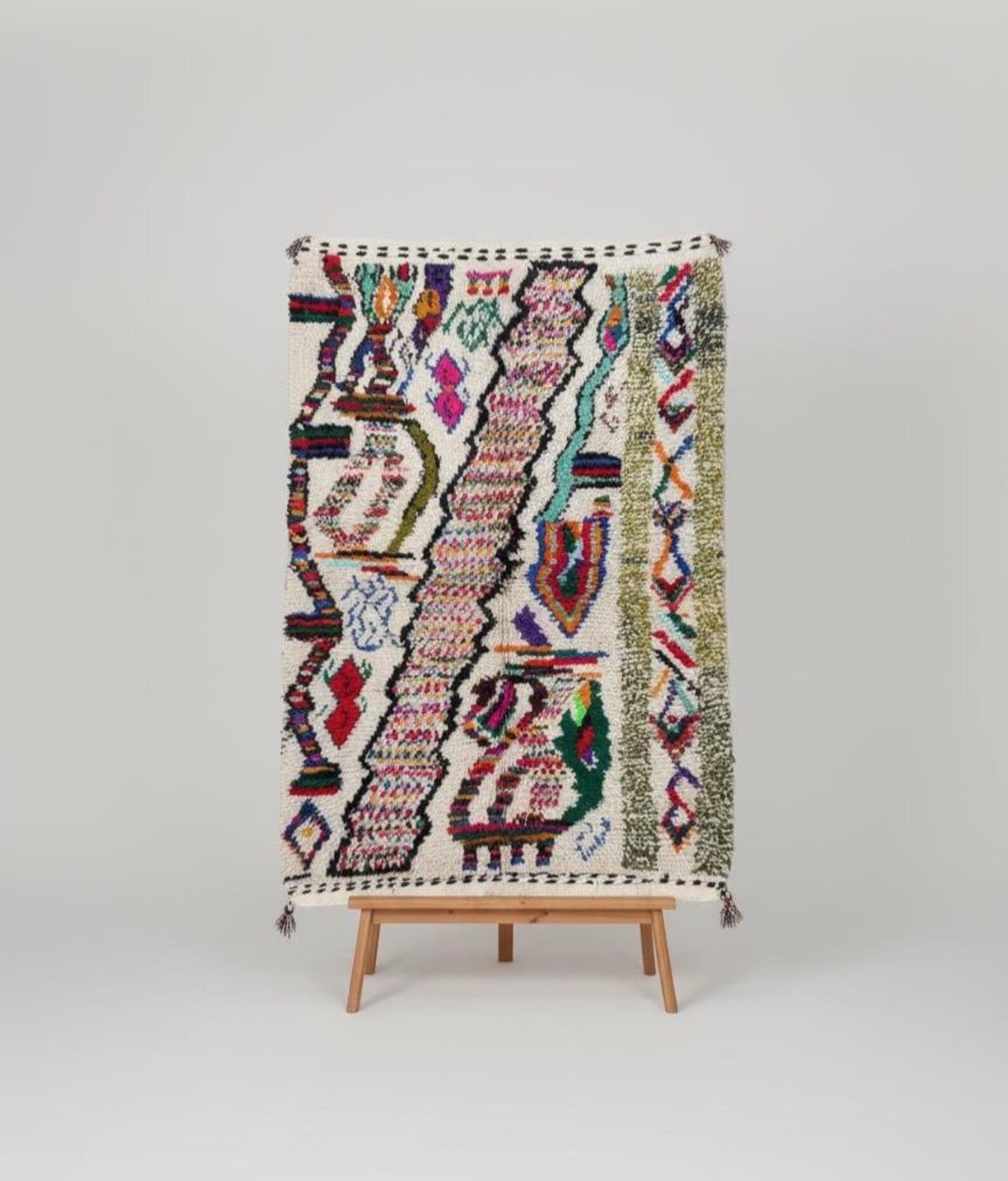 Tapis Amazigh Azilal – Multicolore (1m × 1,45m)