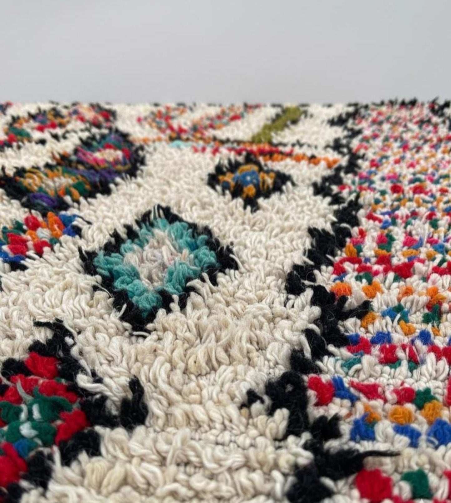 Tapis Amazigh Azilal – Multicolore (1m × 1,45m)