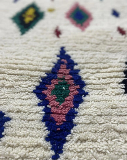Tapis Azilal Multicolore – Géométrique (1m× 1,65 m)