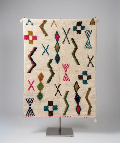 Tapis Géométrique Multicolore Amazighe  (1×1,5 m)